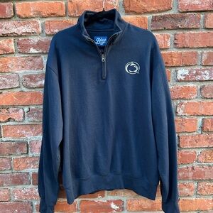 Blue 84 Men's Penn State Nittany Lions Navy 1/4 Zip Sweatshirt Mock Neck L